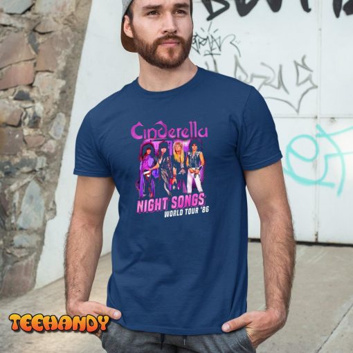 Night Songs World Tour Cinderella Rock Band Unisex T-Shirt