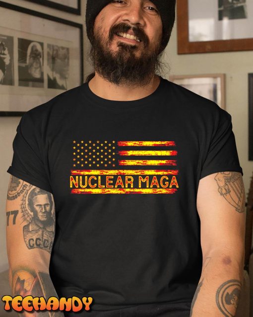 Nuclear Maga USA flag T-Shirt