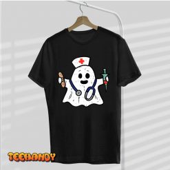 Nurse Ghost Scrub Top Halloween Costume For Nurses Women RN T Shirt img1 C9
