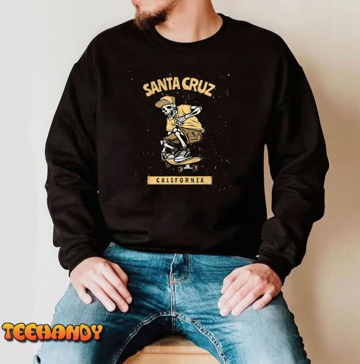 Old School Skater Santa Cruz California T-Shirt