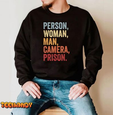 Person Woman Man Camera PRISON T Shirt img3 C4