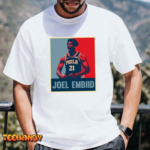Philadelphia 76ers T Shirt Joel Embiid Basketball Team Gift Fan