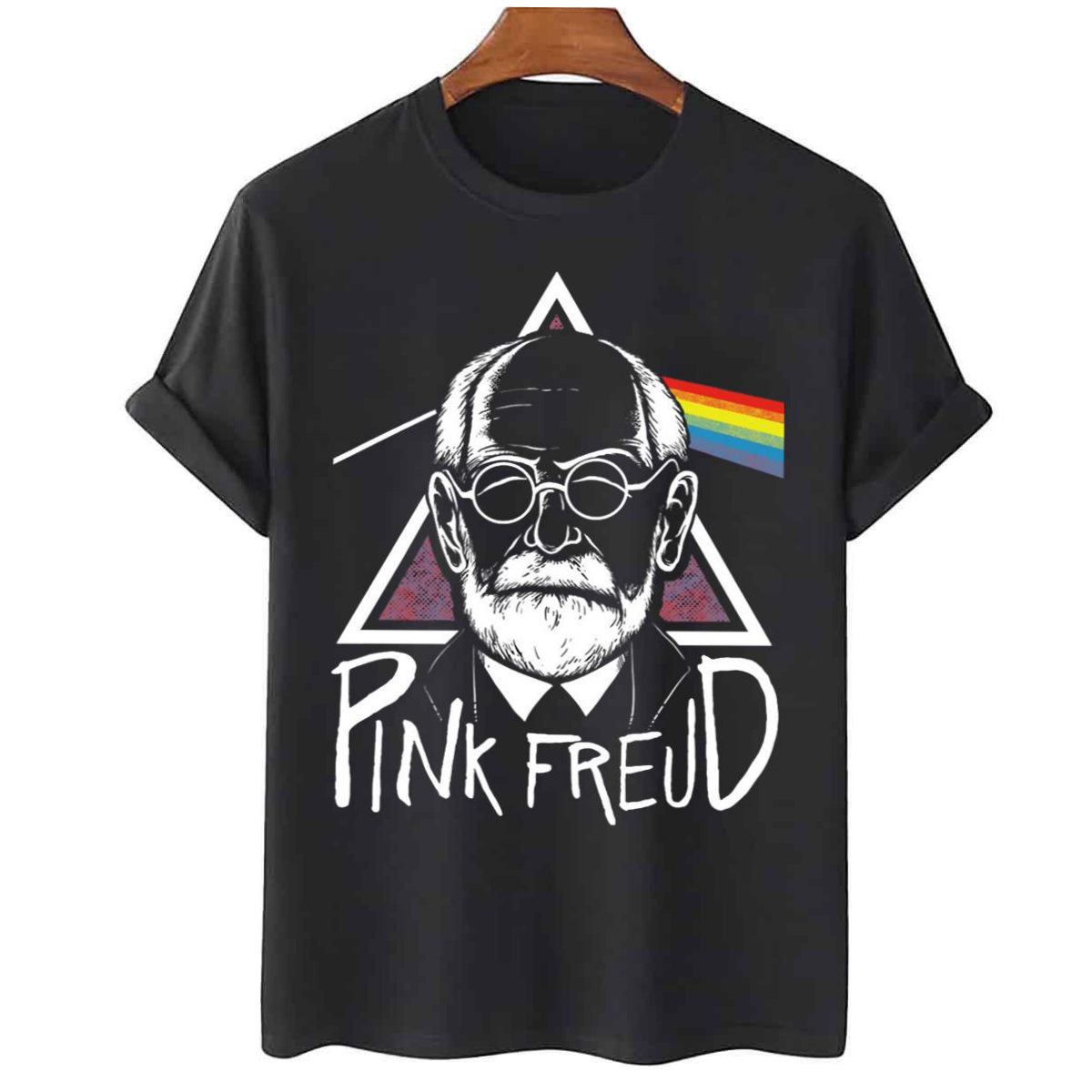 Pink Freud Sarcastic Funny Pink Freud Dark Side Unisex T Shirt 1