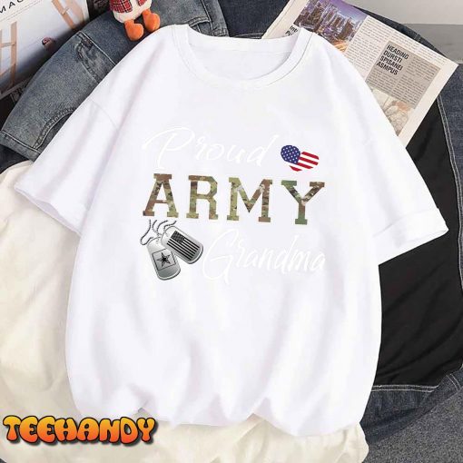 Proud Army Grandma Shirt Military Pride T-Shirt