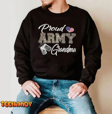 Proud Army Grandma Shirt Military Pride T-Shirt