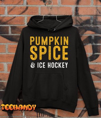 Pumpkin Spice Latte Ice Hockey Funny Halloween Costume Shirt img2 C10