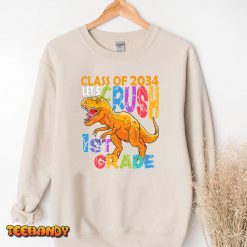 Ready Crush 1st Grade Dinosaur First Back to School Kid Boy T-Shirt