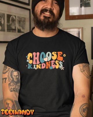 Retro Vintage Choose Kindness Lover Spiritual Women Girls T Shirt img3 C1