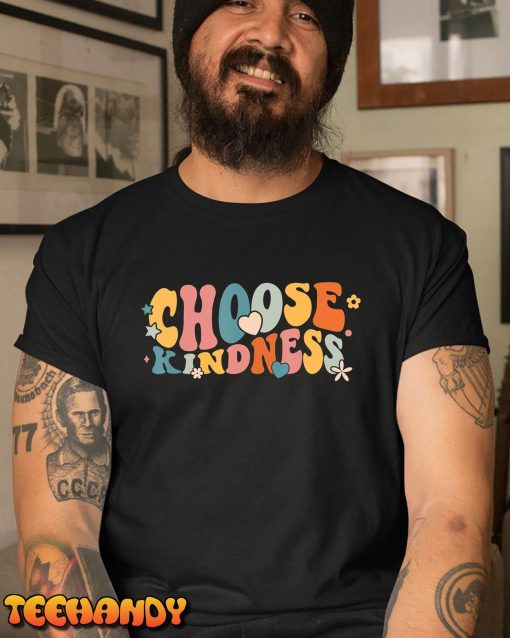 Retro Vintage Choose Kindness Lover Spiritual Women Girls T-Shirt
