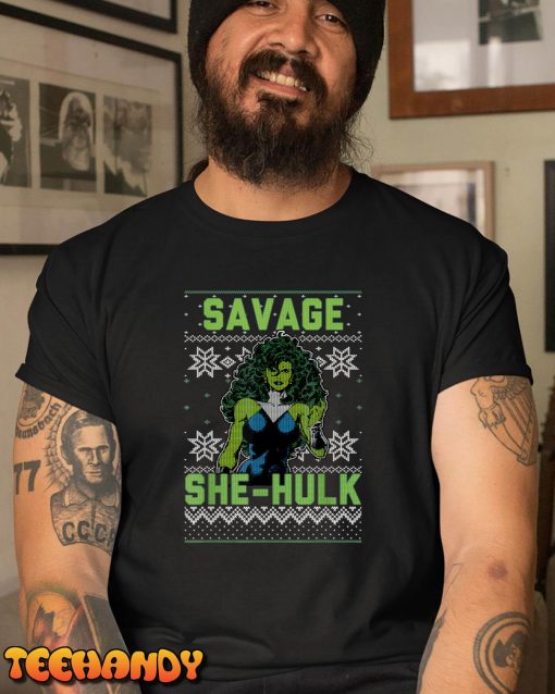 She Hulk Savage Ugly Christmas Sweater Unisex T-Shirt