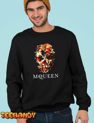 Skull Flower McQueen Unisex T Shirt img3 C5