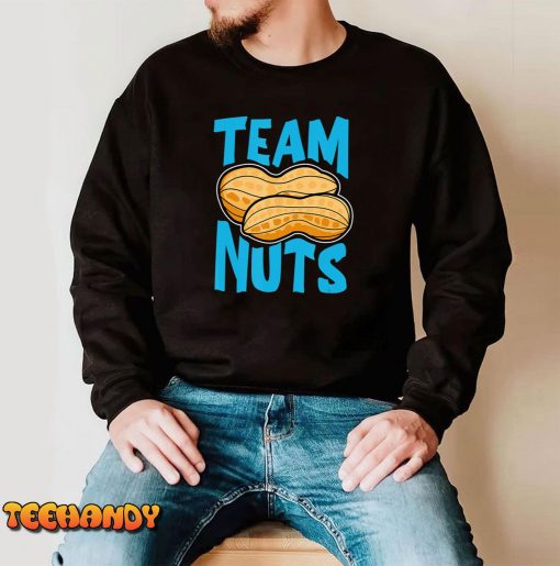 Team Nuts Funny Matching Party Baby Boy Gender Reveal T-Shirt