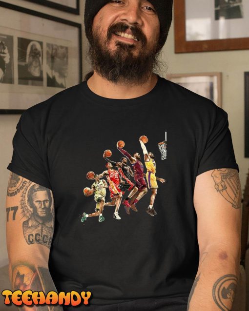 The Evolution of Lebron James – NBA Los Angeles Lakers T-Shirt