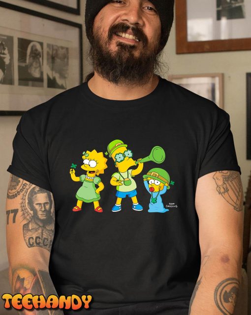 The Simpsons Lisa Bart Maggie St. Patrick’s Day T-Shirt