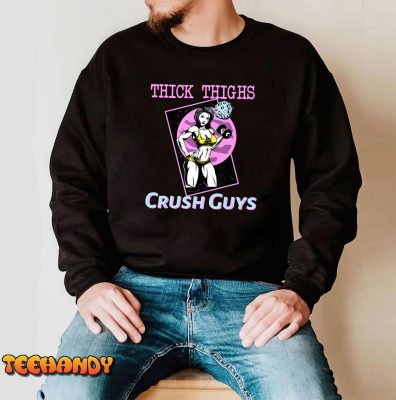 Thick Thighs Crush Guys Weightlifting Bodybuilding Gym T Shirt 2