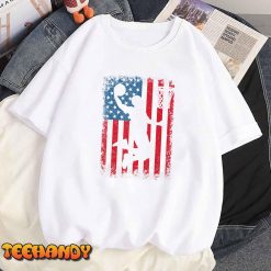 USA American Flag Vintage Basketball Dunk for Men Boys Kids T-Shirt