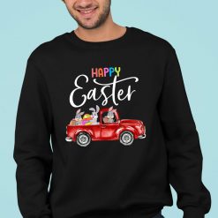 Vintage Easter Truck Bunny Eggs – Red Truck With Egg Hunting T-Shirt