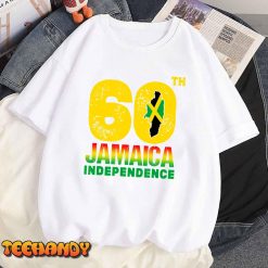Vintage Jamaica 60th Independence Day 2022 Jamaican Map Flag T Shirt img1 8