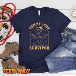 Vintage Minimalist Tummy Ache Survivor Funny Saying T Shirt img3 3