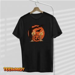 Vintage Pumpkin Scene Halloween Unisex T Shirt img1 C9