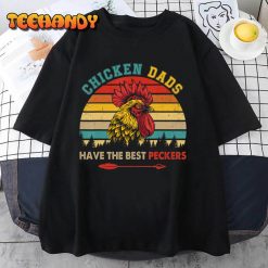 Vintage Retro Chicken Dads Have The Best Peckers Farmer T Shirt img2 C12