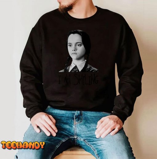 Wednesday Addams I Am Smiling Funny The Addams Family Unisex T-Shirt