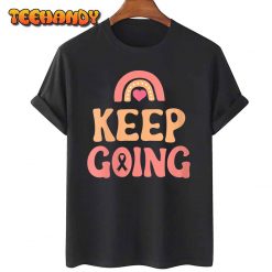 Womens Keep Going – Cancer Journey V Neck T Shirt img1 C11