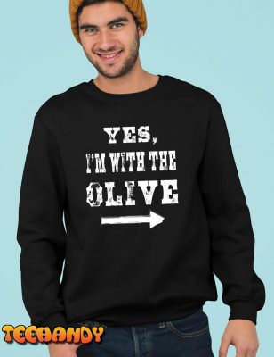 Yes Im with the Olive Funny Halloween Costume Long Sleeve T Shirt img3 C5