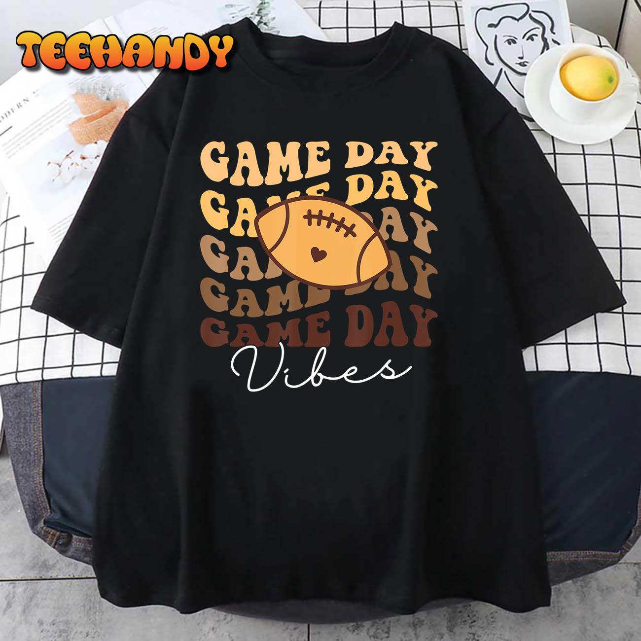 American Football Game Day Vibes Rugby Sports Men Women T-Shirt