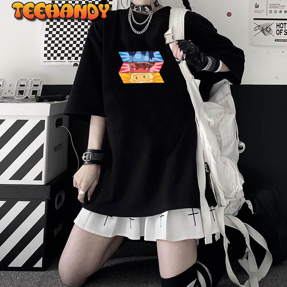 Anime Clothes Cartoon Eyes Woman T Shirt 2021 Summer Tee Shirt Harajuku  Cotton T Shirts Hip Hop Loose Women New TShirts   AliExpress Mobile