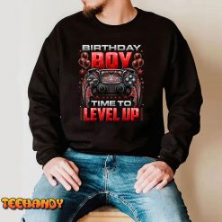 Birthday Boy Time to Level Up Shirt Video Gamer Birthday Boy Hoodie