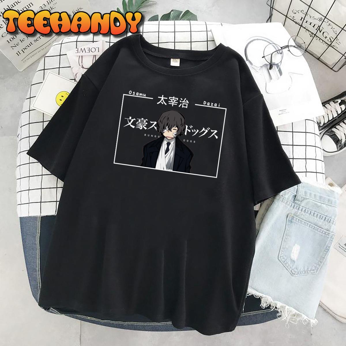 Dazai Osamu Bungou Stray Dogs Anime Unisex T-Shirt
