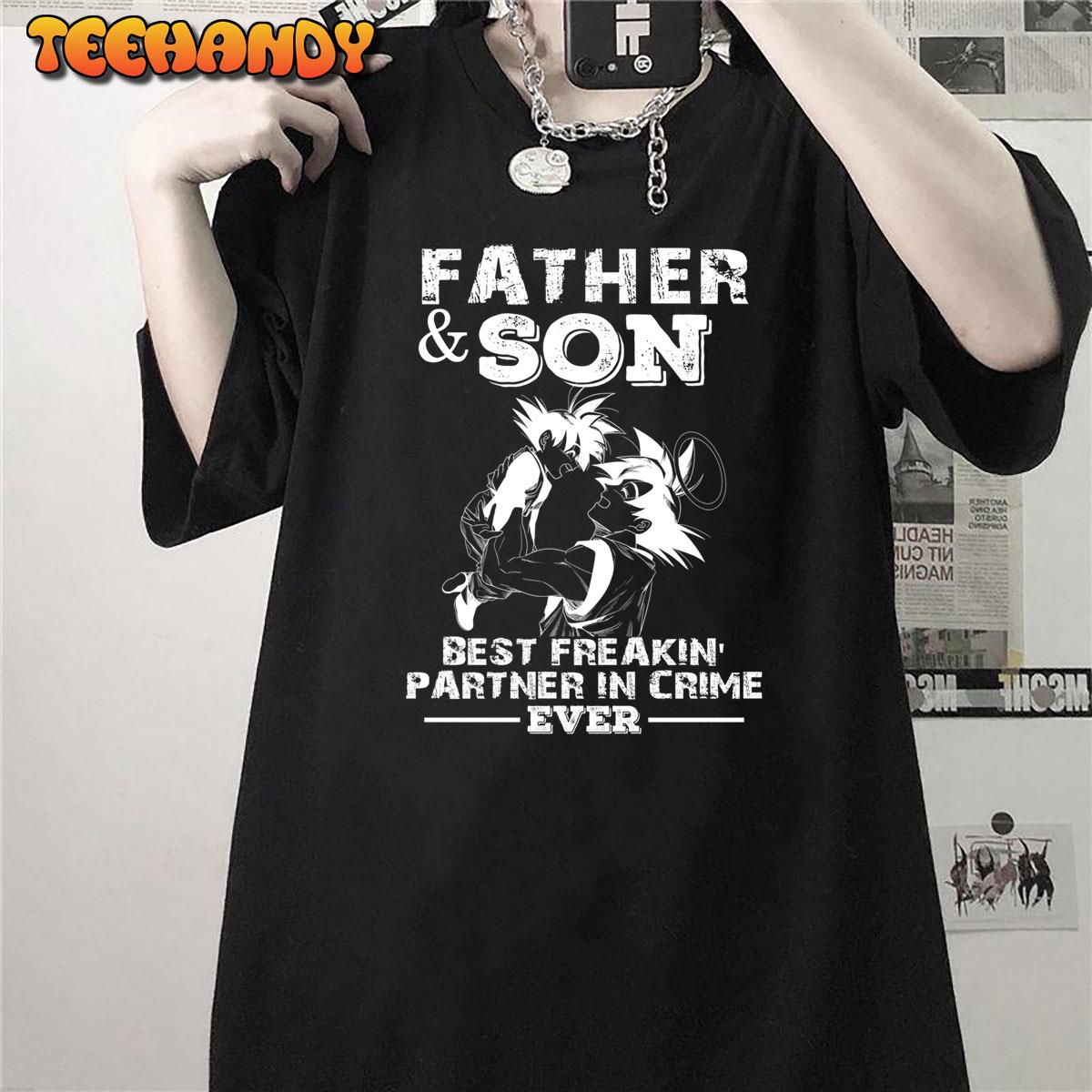 Dragon Ball Z Goku Father And Son Best Freakin Partner In Crime Anime  Unisex T-Shirt