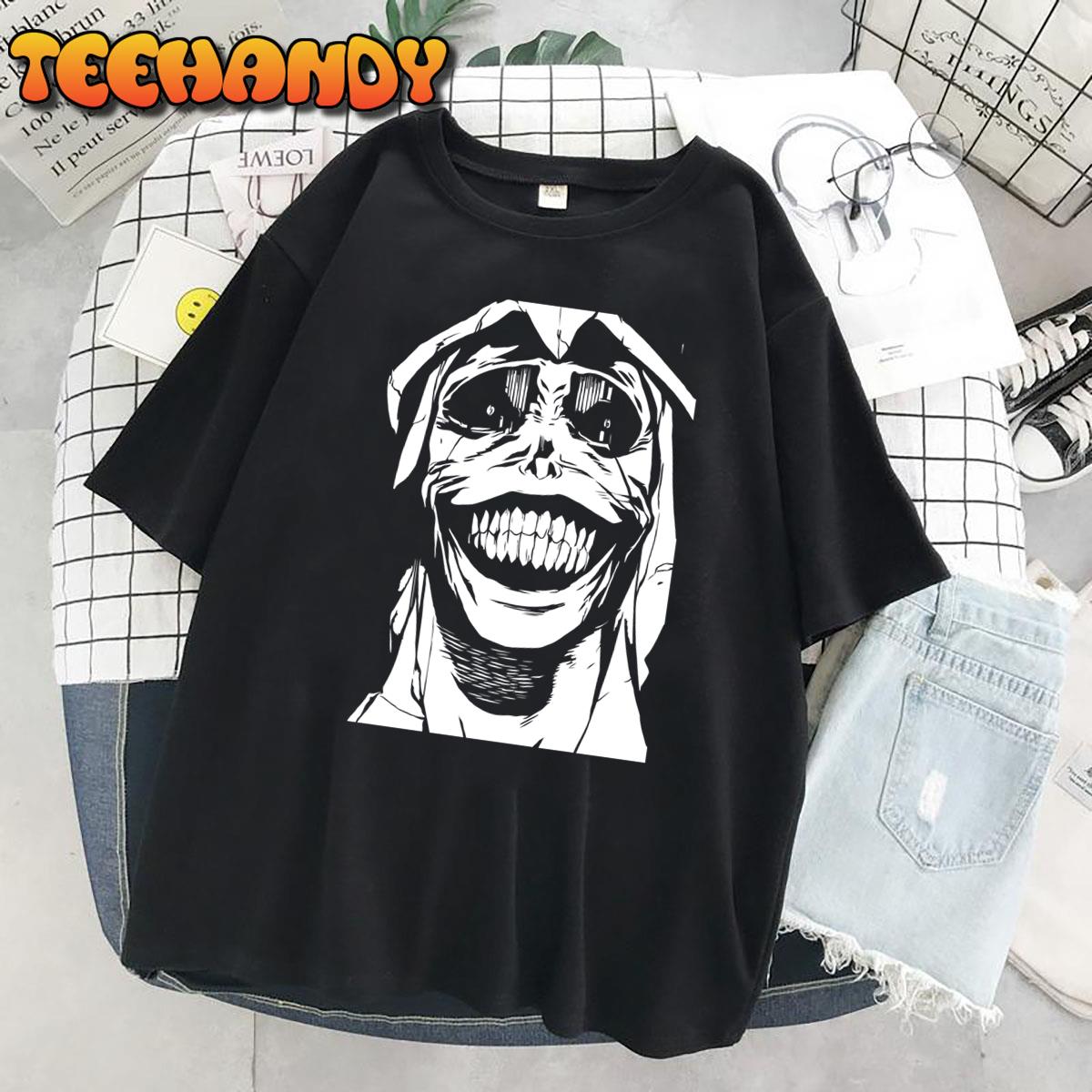 Face Monster Vintage Black And White Character Anime Gaming Unisex T-Shirt