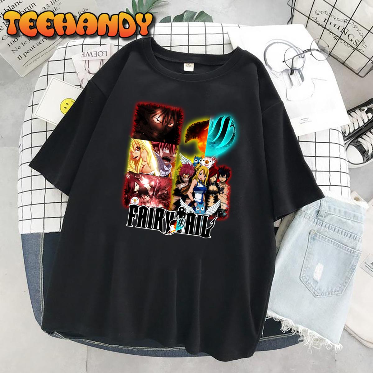Fairy Tail Team Natsu, Erza, Gray y Lucy Unisex T-Shirt