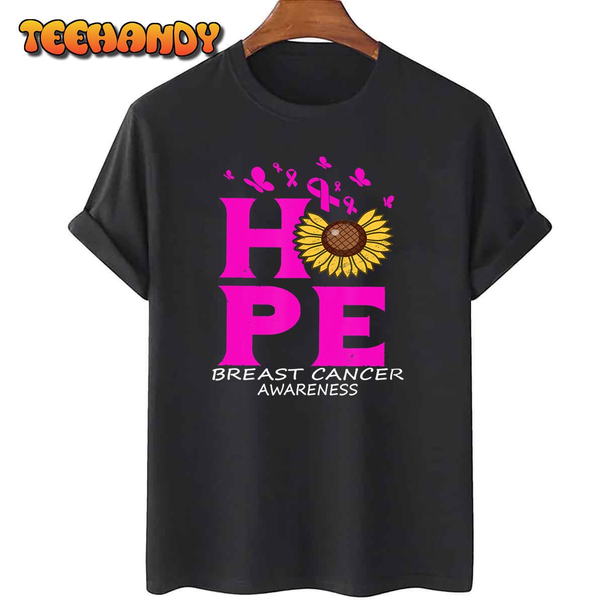 funny design Women Stronger Than Breast Cancer Pink Ribbon T-Shirt