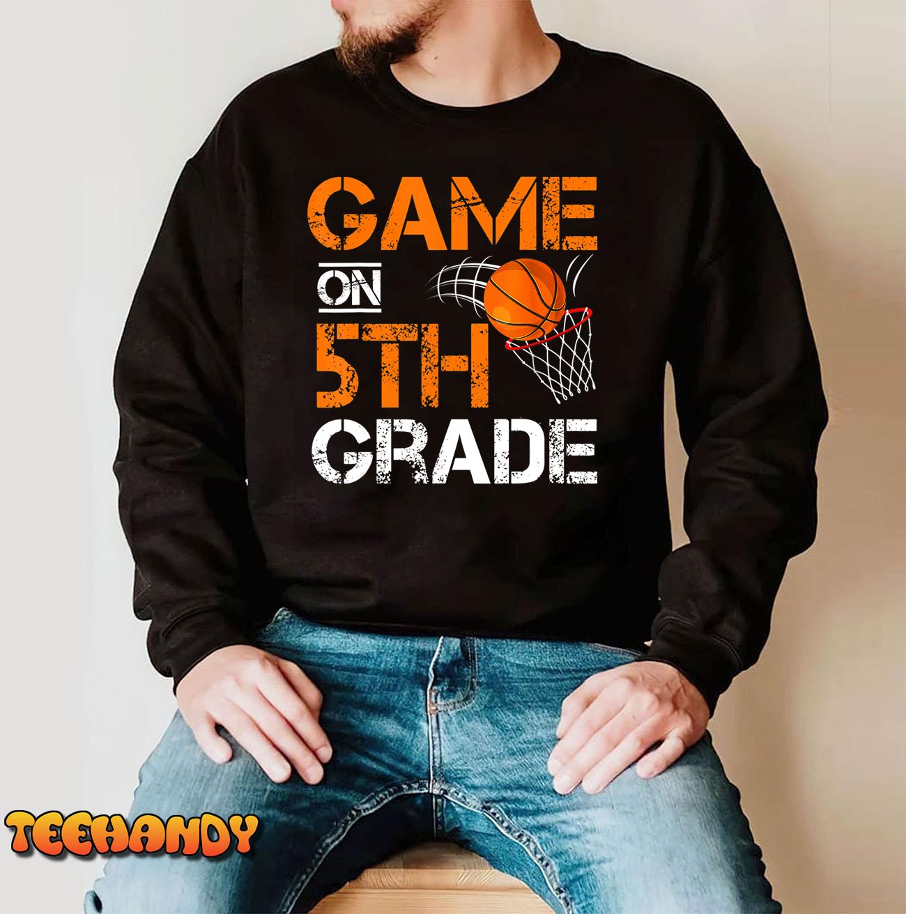 Funny Games On Fifth Grade Basketball First Day Of School Hoodie