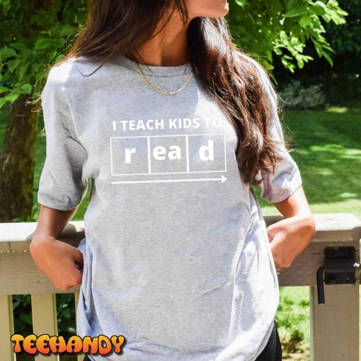 men, women i teach kids to read- Science of Reading T-Shirt