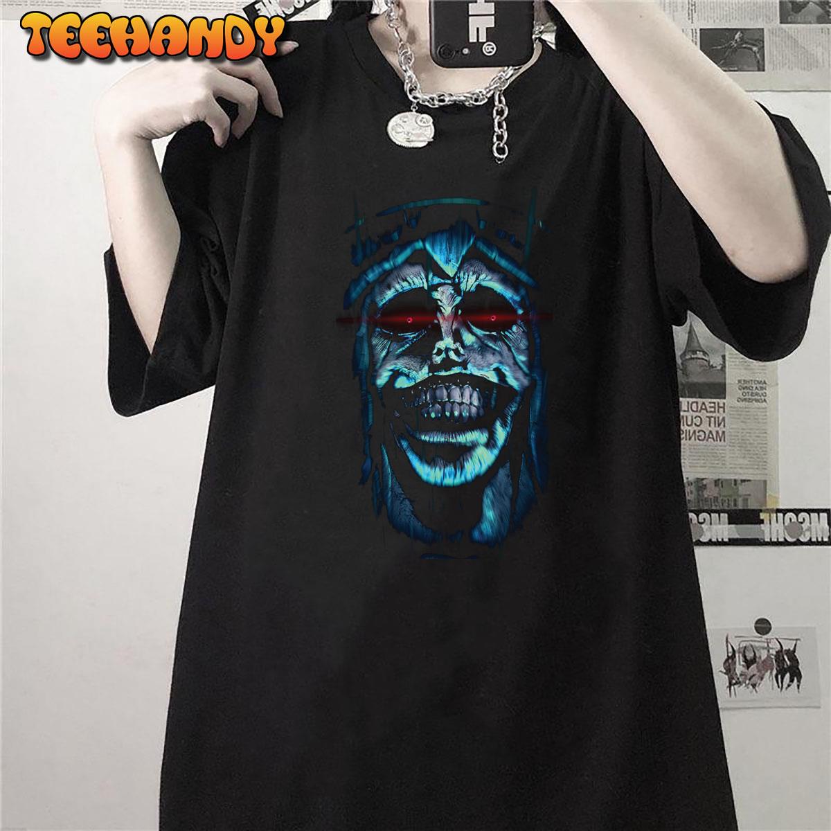 Solo Leveling Statue Of God Smile Horror Uniex T-Shirt