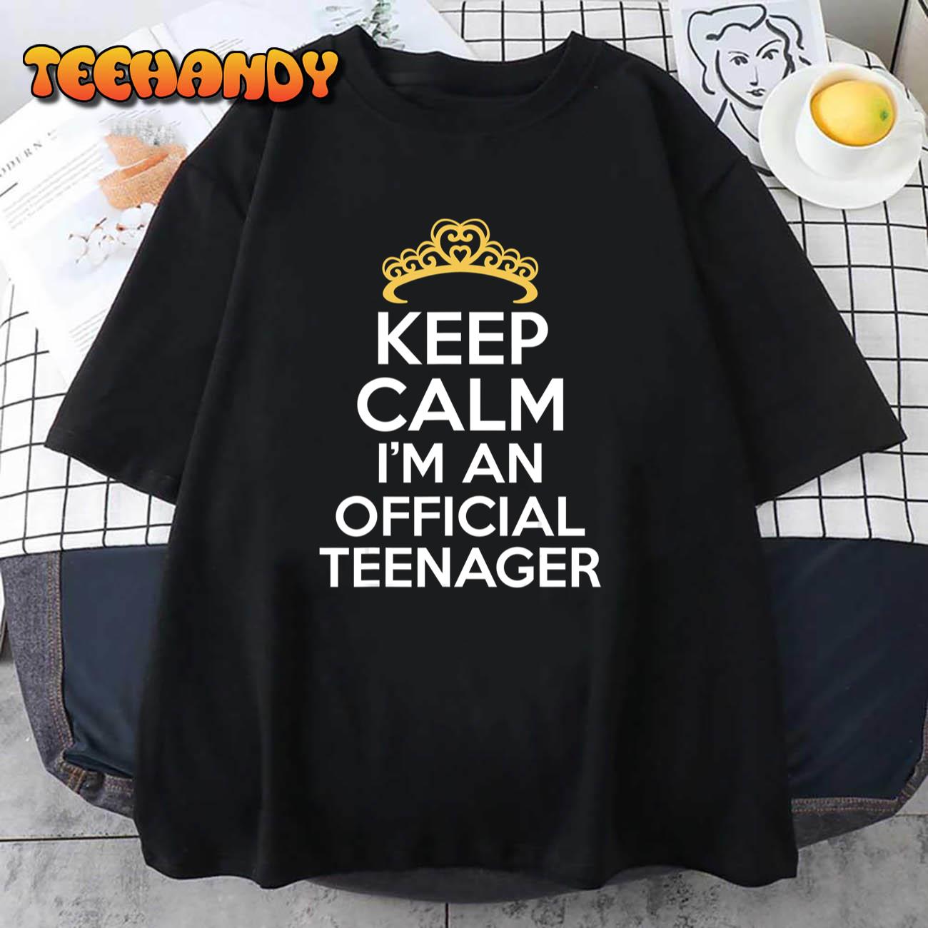 13 Birthday Official Teenager Girl 13yr Math 13th Birthday T-Shirt