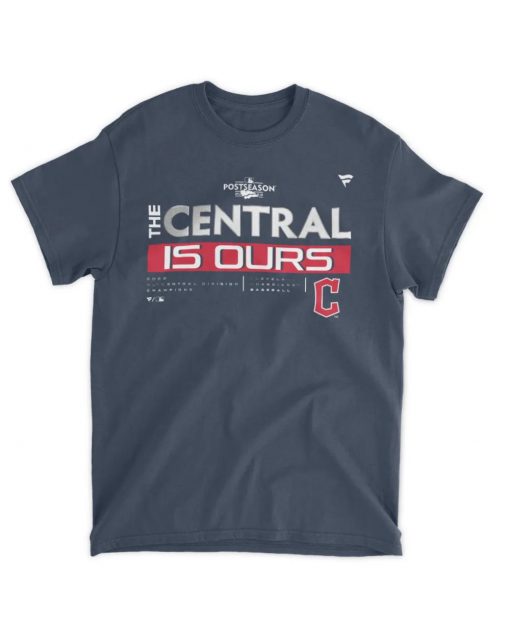 Cleveland Guardians AL Central Division Champions Postseason 2022 The Central Is Ours T Shirt