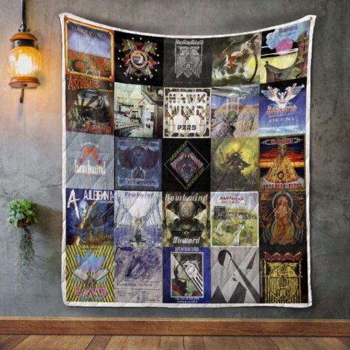 Hawkwind Album Quilt Blanket