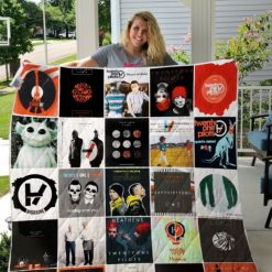 Twenty One Pilots Band Albums Heathens Quilt Blanket