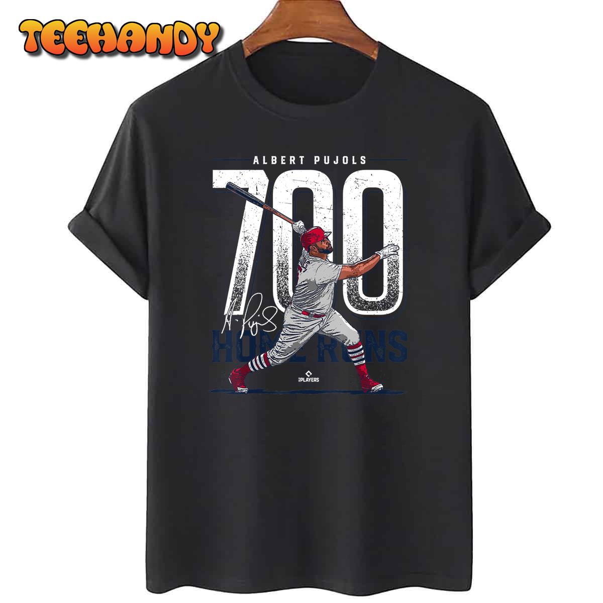 Albert Pujols 700 Home Runs Albert Pujols St Louis MLBPA Unisex T-Shirt