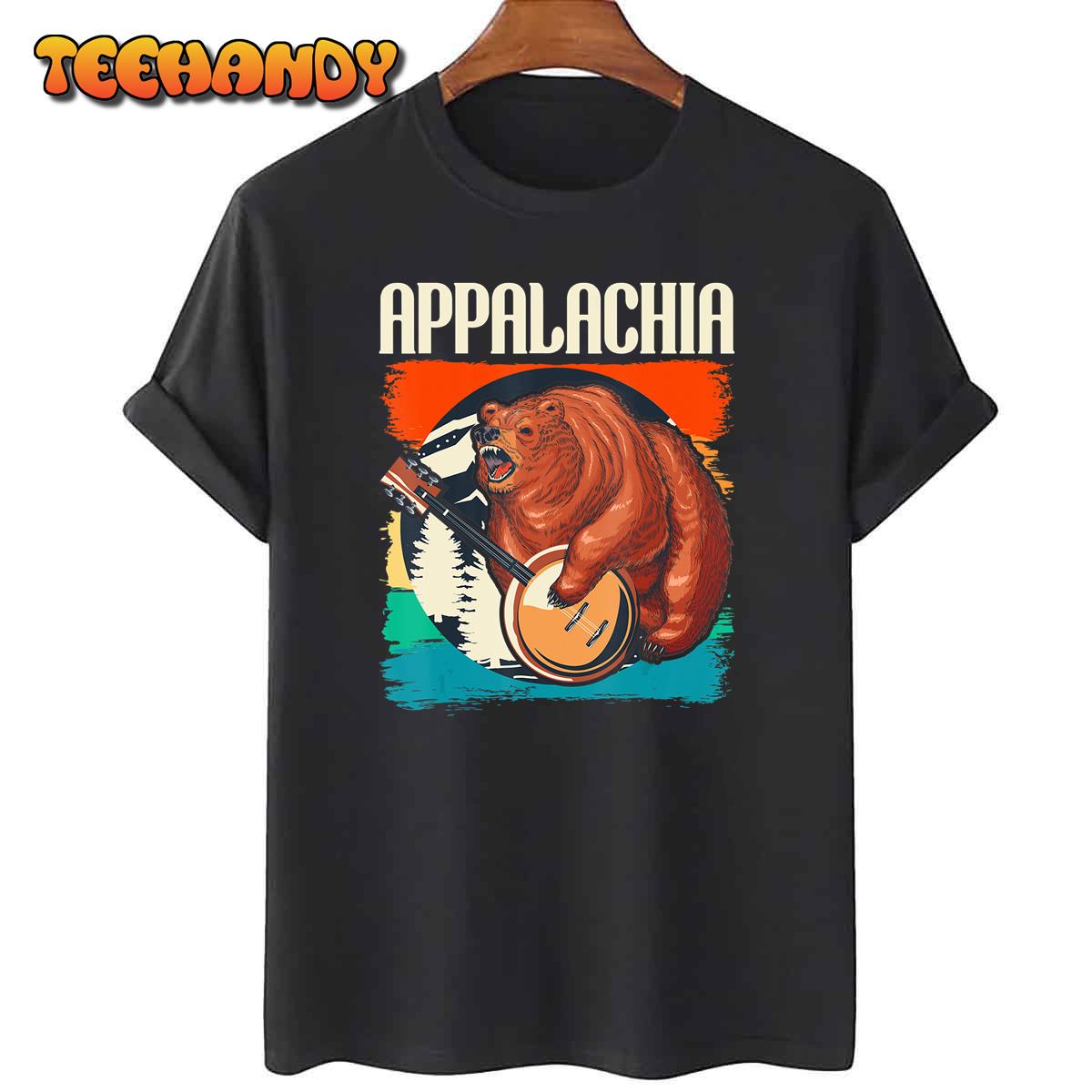 Appalachia – Vintage Banjo Player Bluegrass Musician T-Shirt