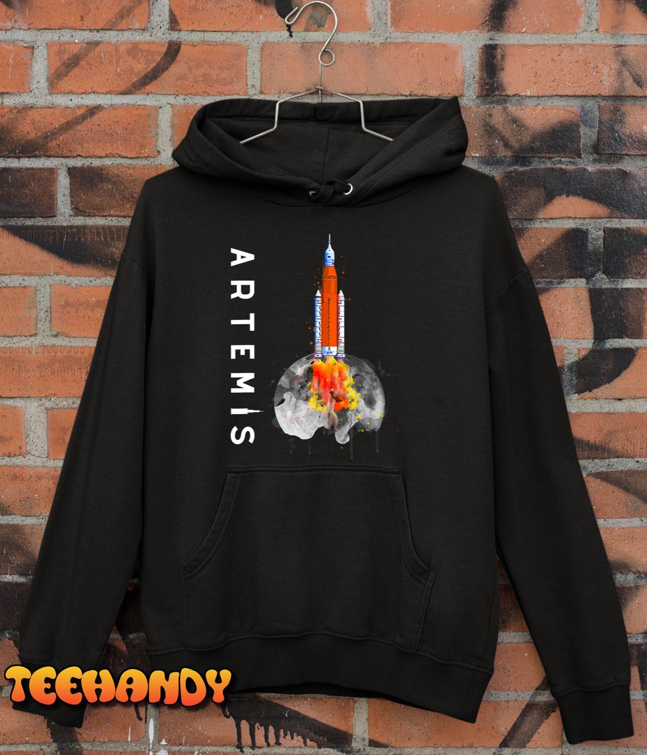 Artemis 1 SLS Rocket Launch Mission To The Moon And Beyond T-Shirt