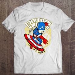 Avengers Captain America Cartoon Unisex T Shirt
