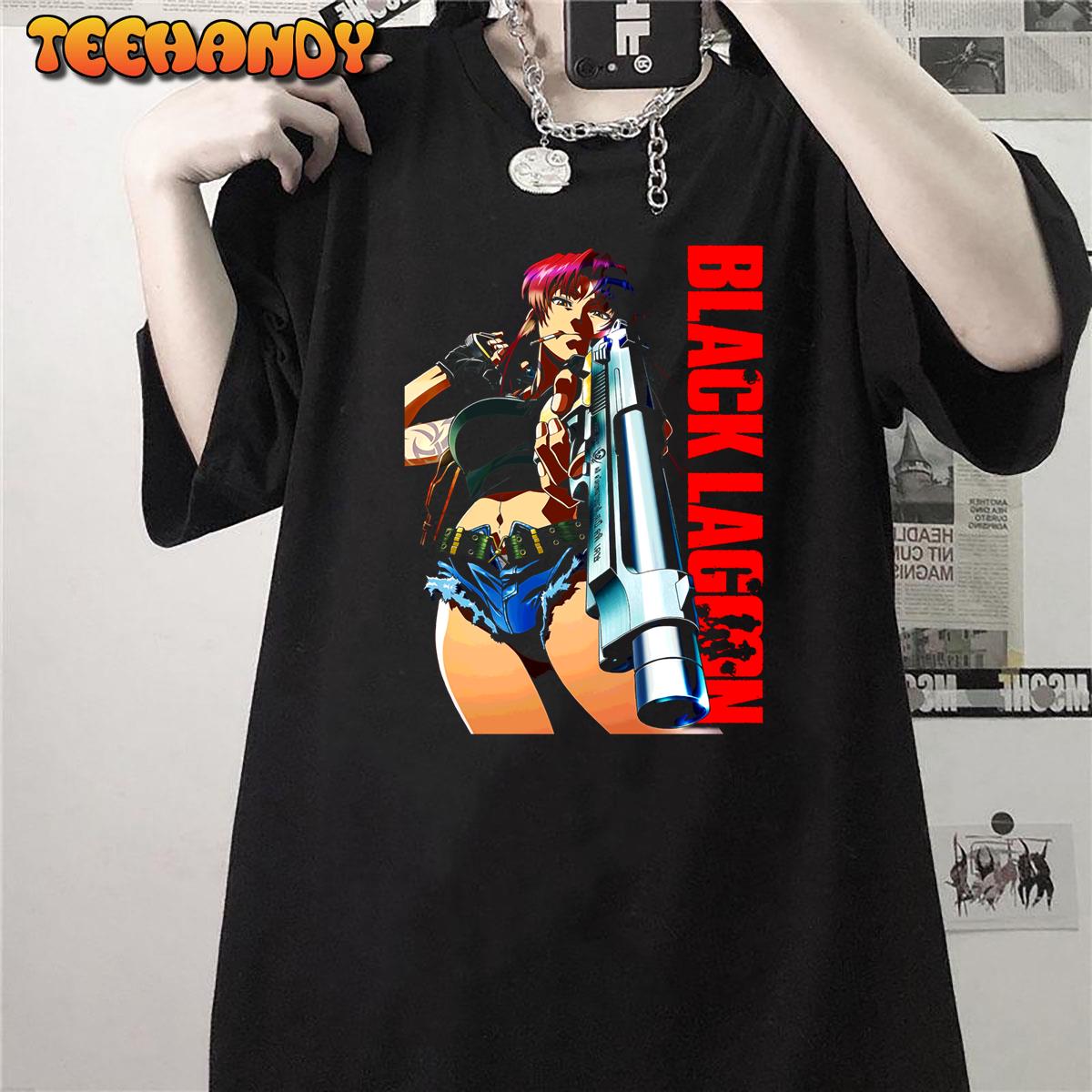 Black Lagoon Cowgirl Revy Anime Graphic Unisex T-shirt