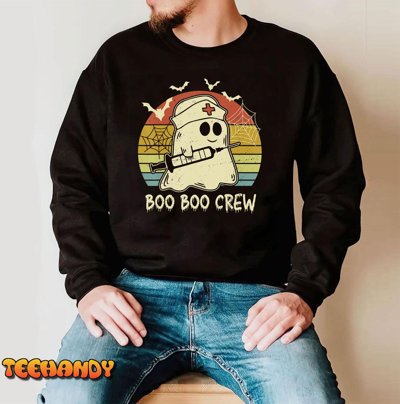 Boo Boo Crew Nurse Halloween Nurse Costume Outfit Unisex Sweatshirt