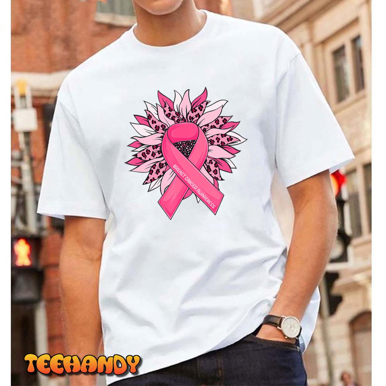 Breast Cancer Shirts Sunflower Breast Cancer Awareness T-Shirt